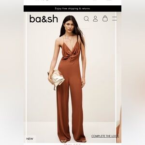 BA&SH FIFIA Black Jumpsuit